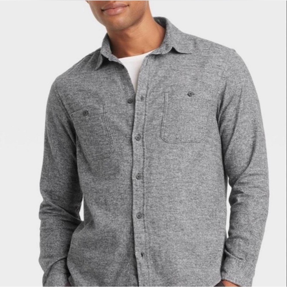 M42 NWT Goodfellow‎ & Co. Men’s Long Sleeve  Midweight Flannel Shirt - Size: M